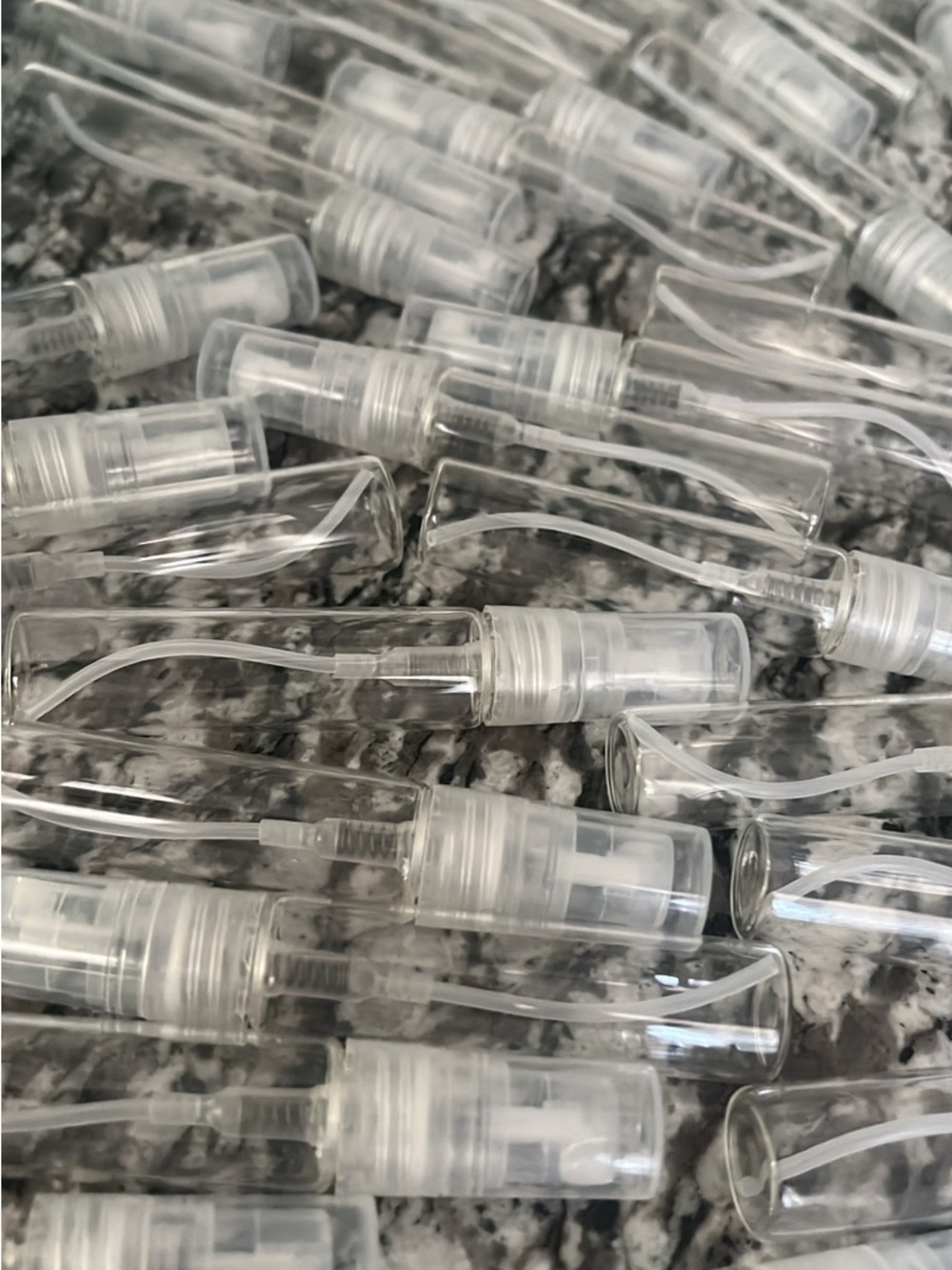 Clear Mini Spray Bottles - Pack of Travel Atomizers Set Of 40
